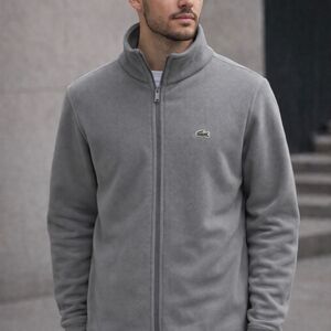 Lacoste Men's Charcoal Fleece Jacket